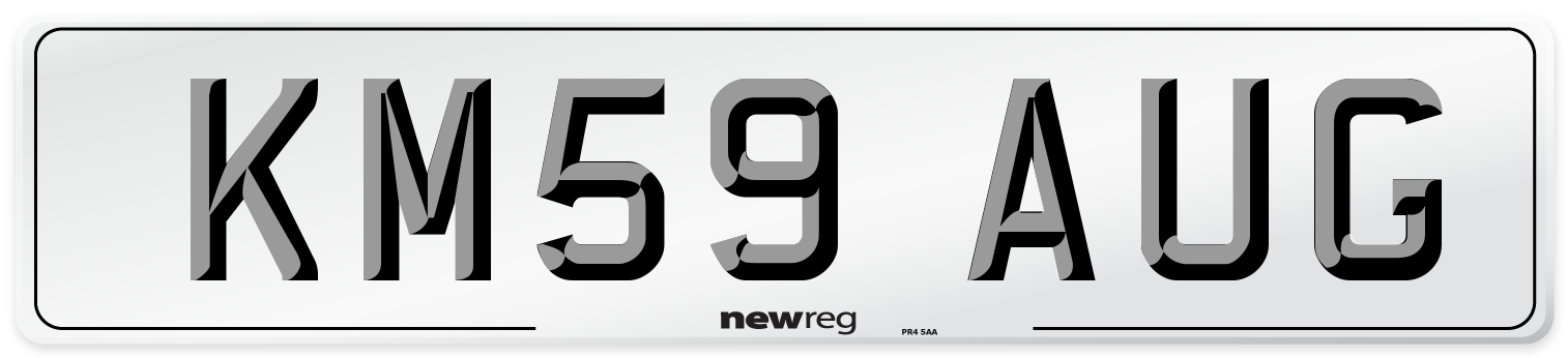 KM59 AUG Number Plate from New Reg